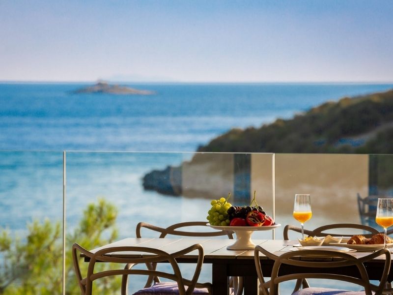 Outdoor dining at private villa, Split