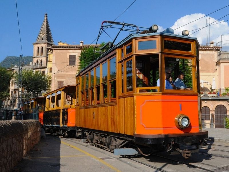 Take the Ferrocarril de Sóller train from Palma to Sóller