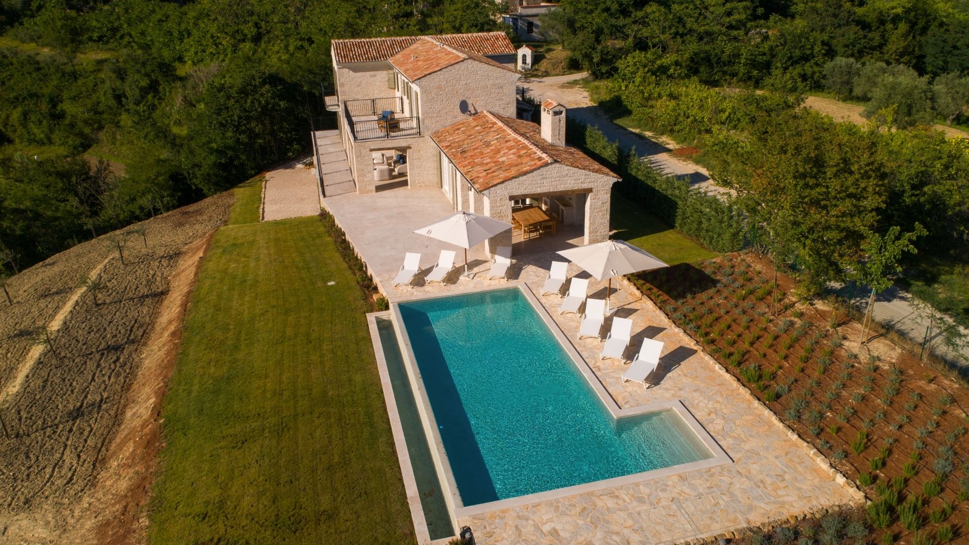 Pool, Istria Villa