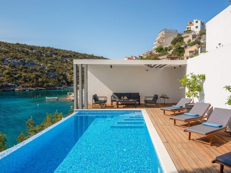 Pool at private villa, Split