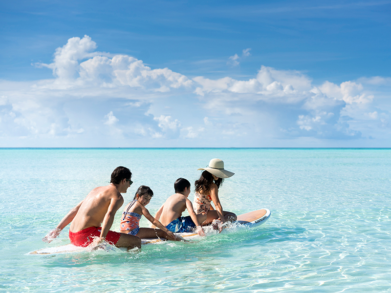 Try a range of water activities including jet skiing, wind surfing and paddle boarding during your luxury holiday to the Maldives