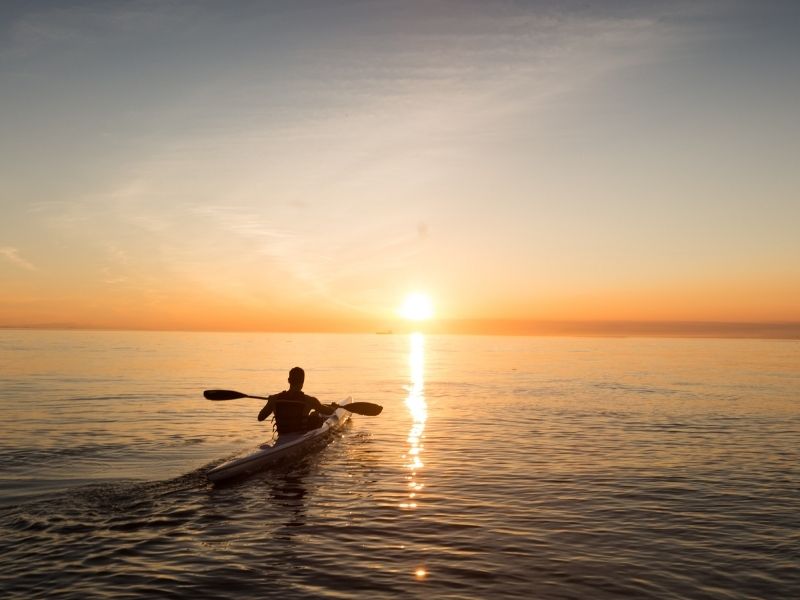 Explore the island’s coastline with a kayaking or stand up paddle boarding adventure