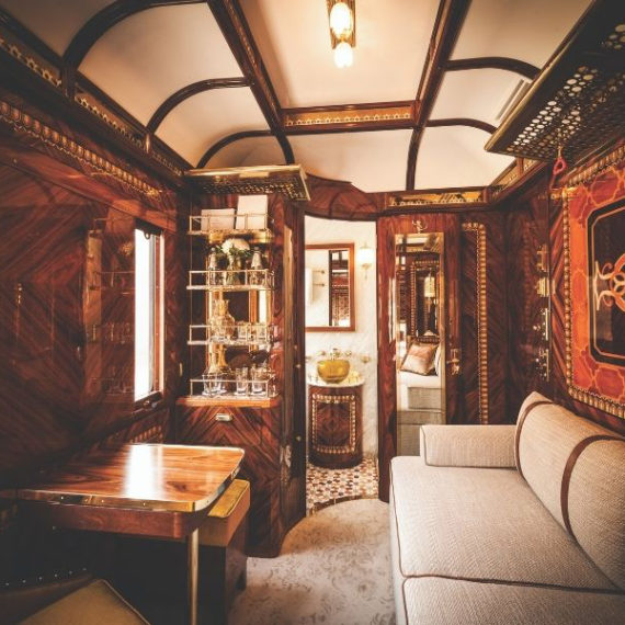 Interior of Belmond Venice Simplon Orient Express