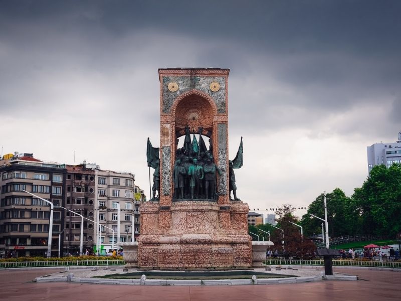 The Republic Monument in Taksim Square, Istanbul