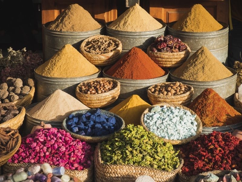 Embark on a tour of the fragrant souks during your luxury short break in Marrakech