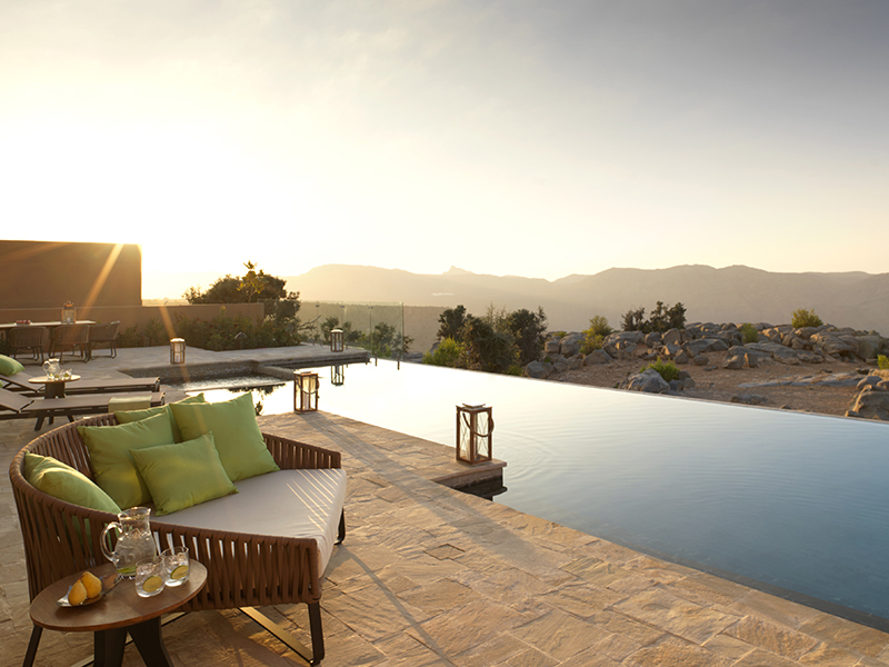 Stay at Anantara Al Jabal Al Akhdar Resort on luxury holidays to Oman