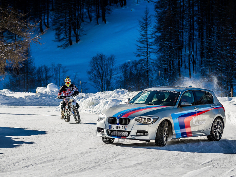 BMW ice driving experience