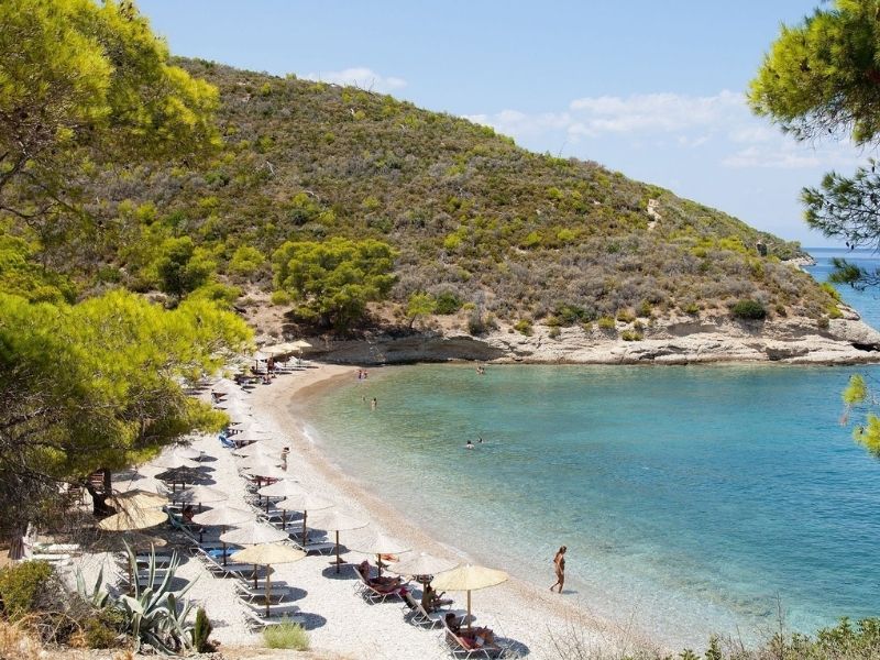 Beach, Spetses