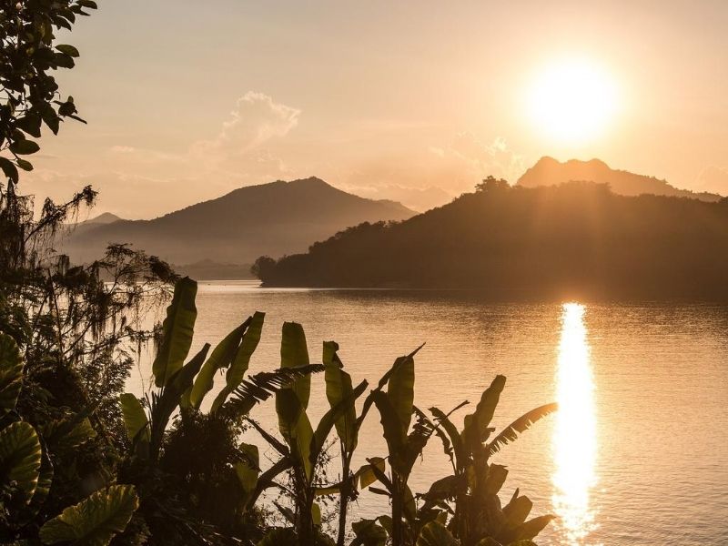 Mekong River Delta sunset