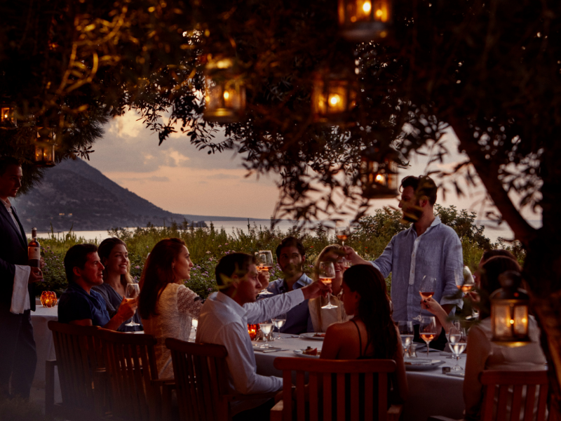 Outdoor dining at Anassa Hotel, Paphos