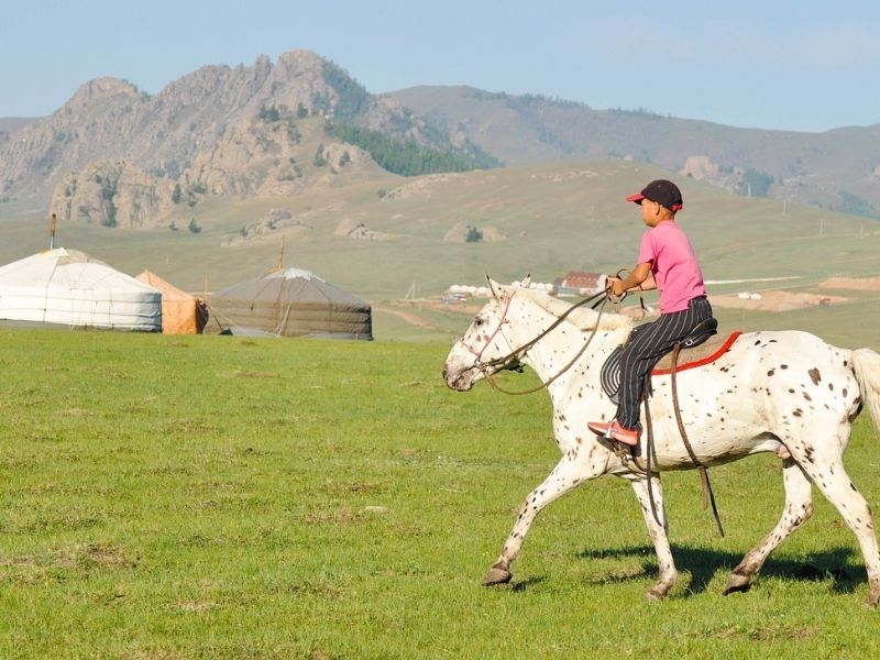 Horse riding, Mongolia