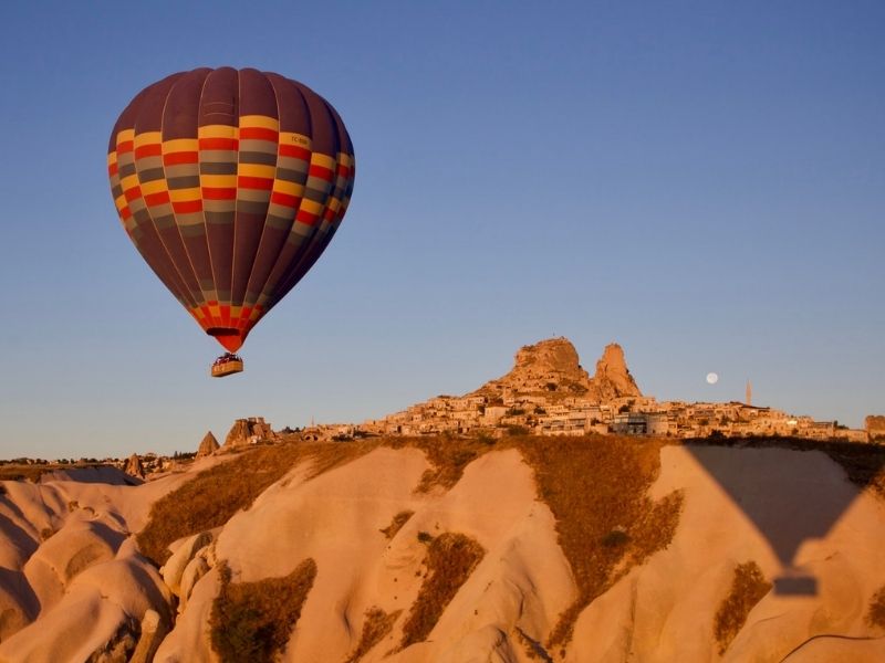 Drift over the landscapes of Cappadocia in a hot air balloon