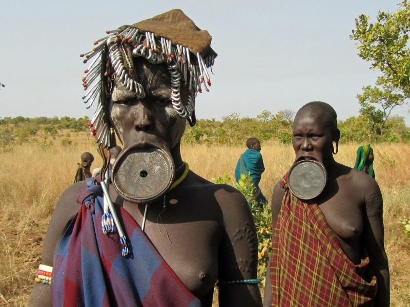 Meet the Mursi tribespeople during your luxury Ethiopian holiday