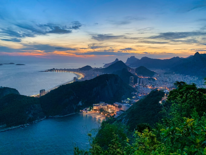 Night in Rio de Janeiro Brazil