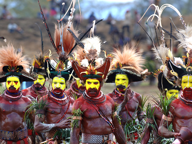 Papua New Guinea Huli Tribe
