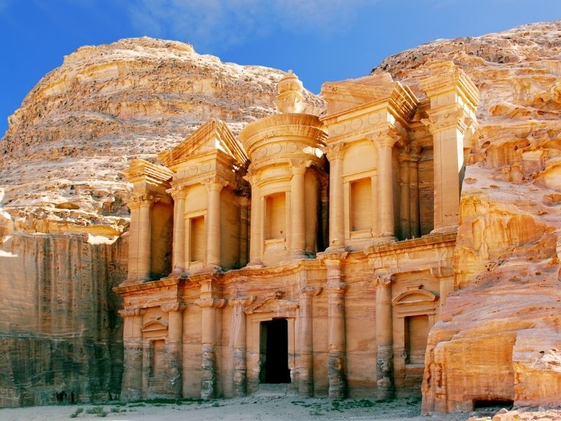 Embark on a guided tour of Petra during your luxury holiday to Jordan