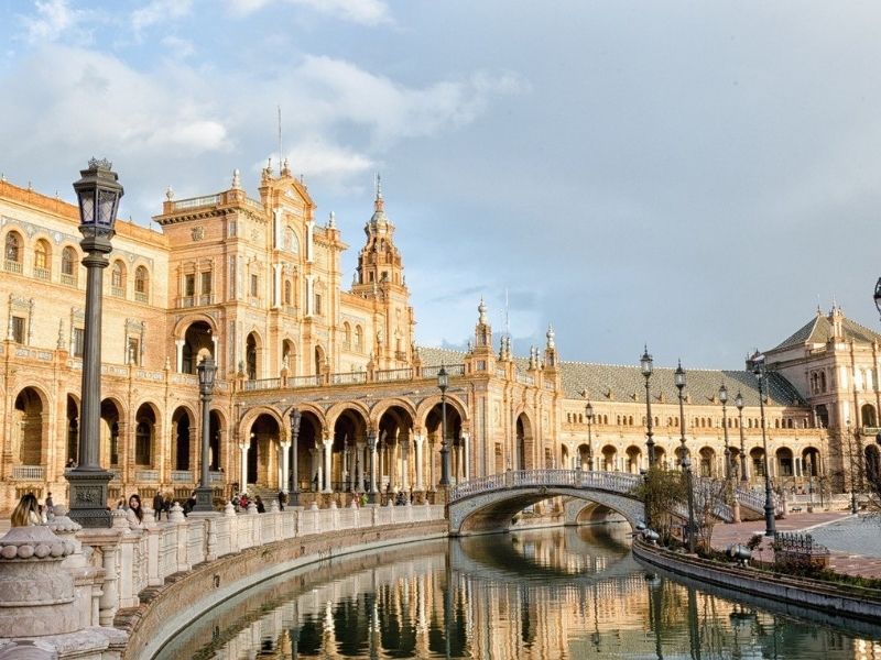 Visit Plaza de Espana in Seville during your luxury holiday to Spain