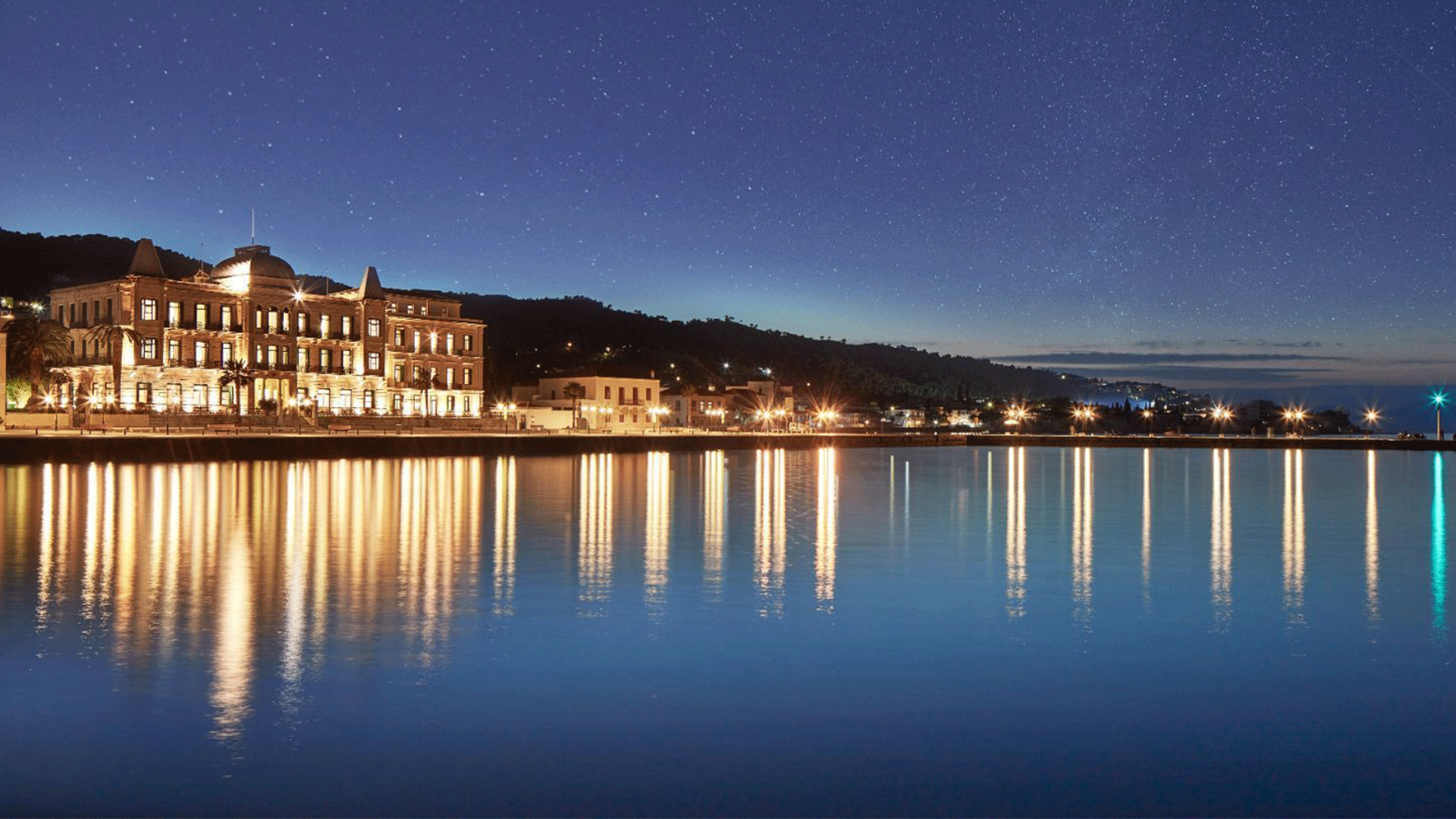 Poseidonion-Grand-Hotel-at-Night-Spetses-Greece