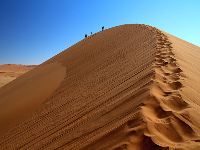 Visit the Kalahari sand dunes during your luxury Namibian holiday