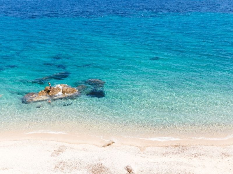 Simply unwind on the sandy shores of Tinos