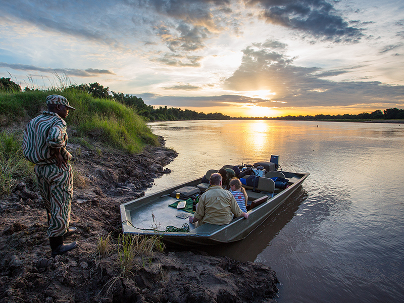 Embark on a river cruise in South Luangwa National Park