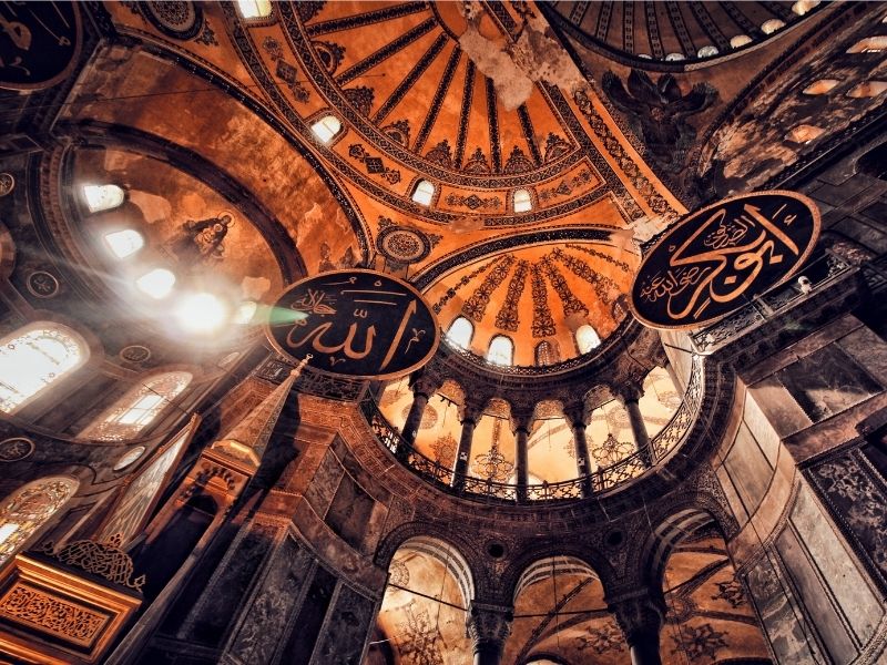 Interior of Hagia Sophia Mosque, Istanbul